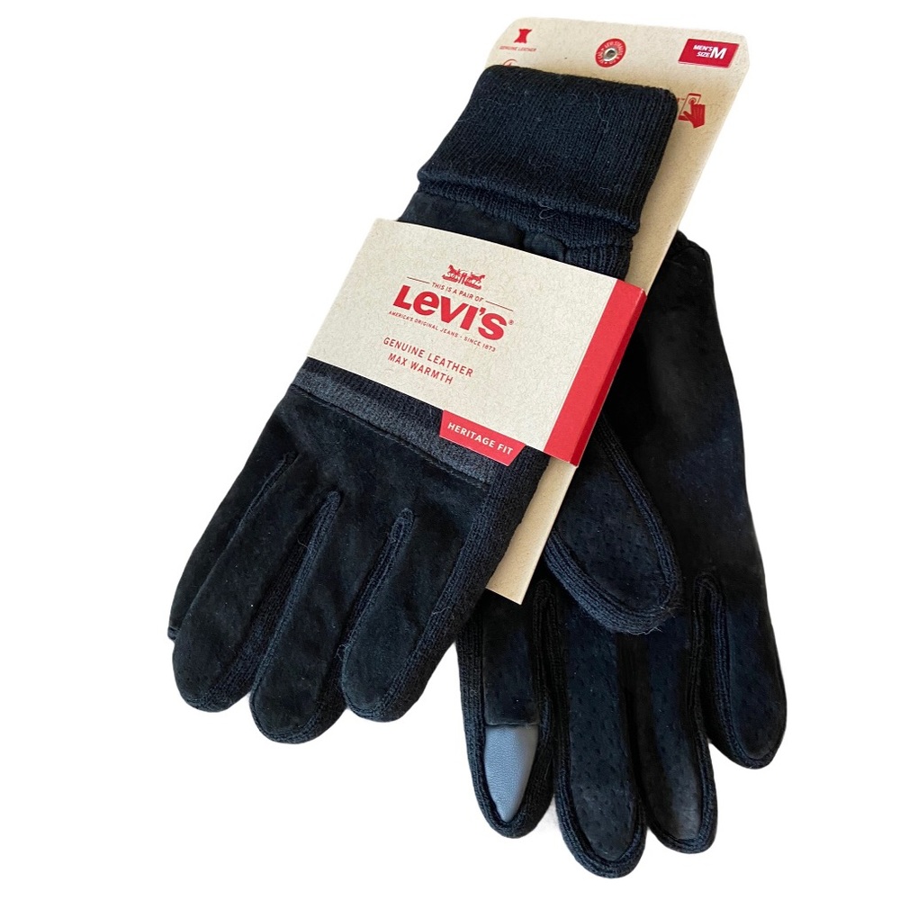 LEVI’S Knit & Suede Gloves